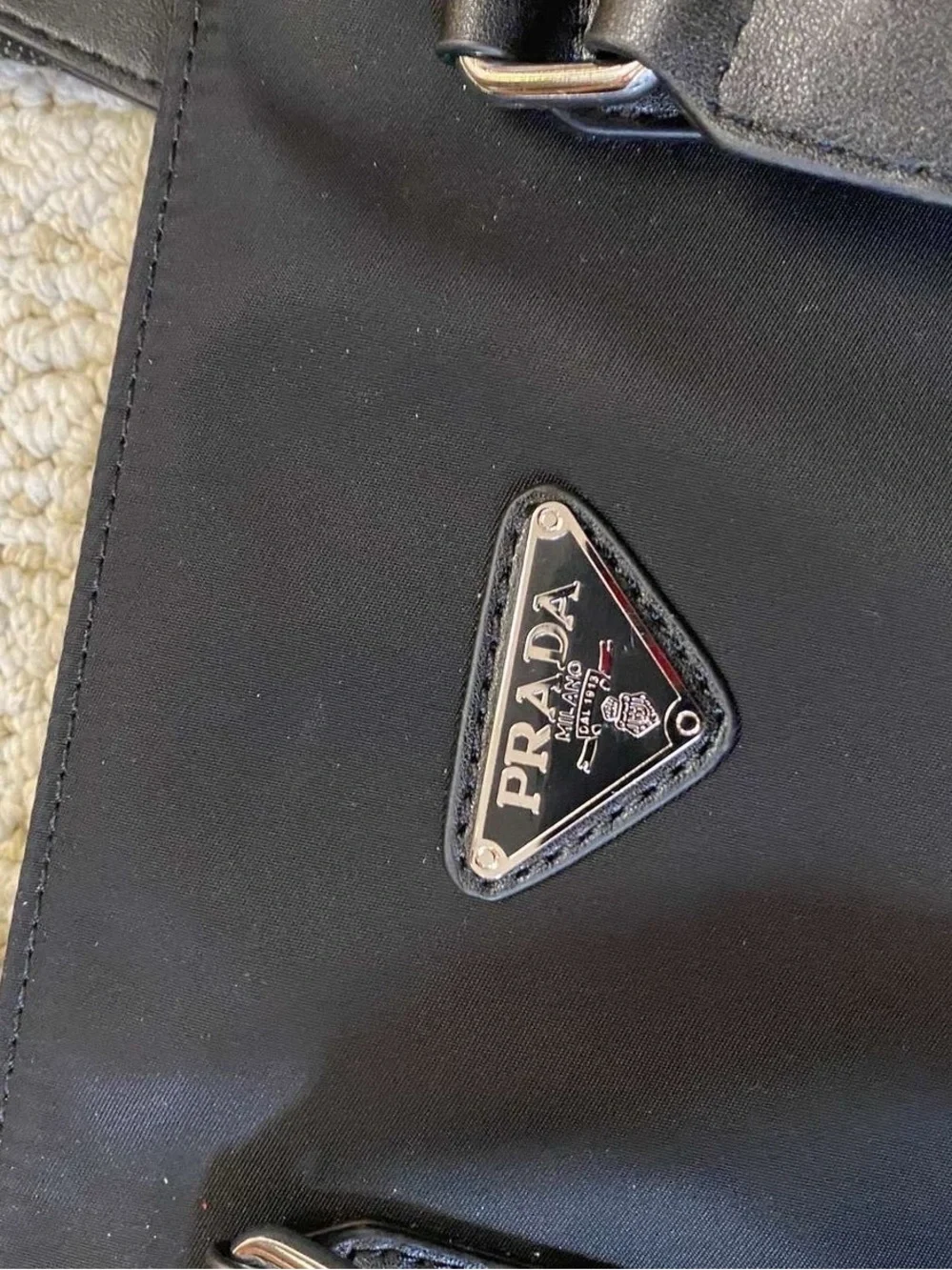 Nylon black men tote